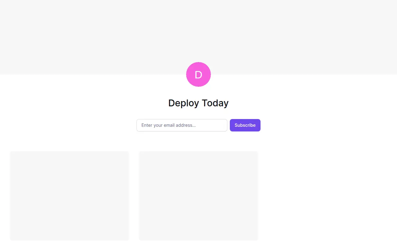 Deploy Today