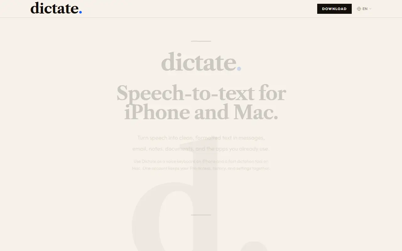 dictate.