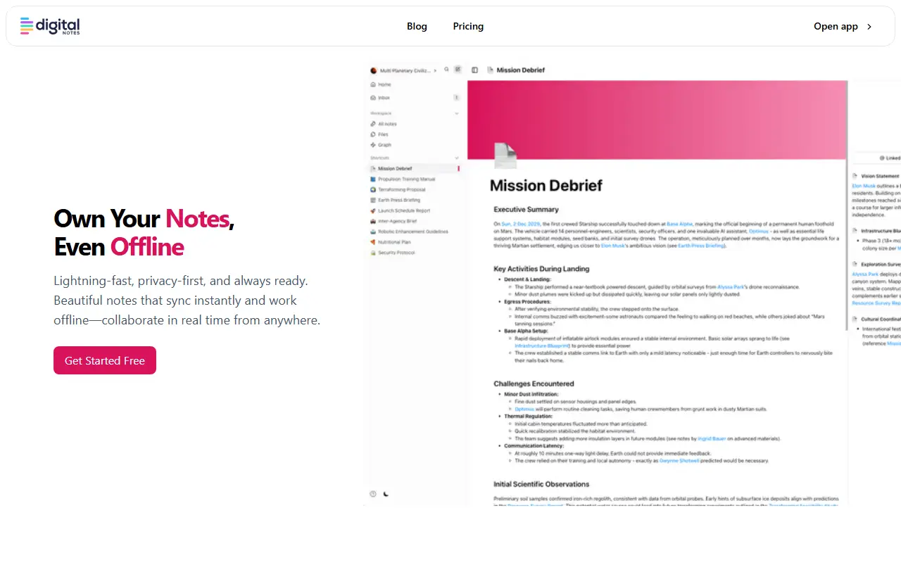 Digital Notes