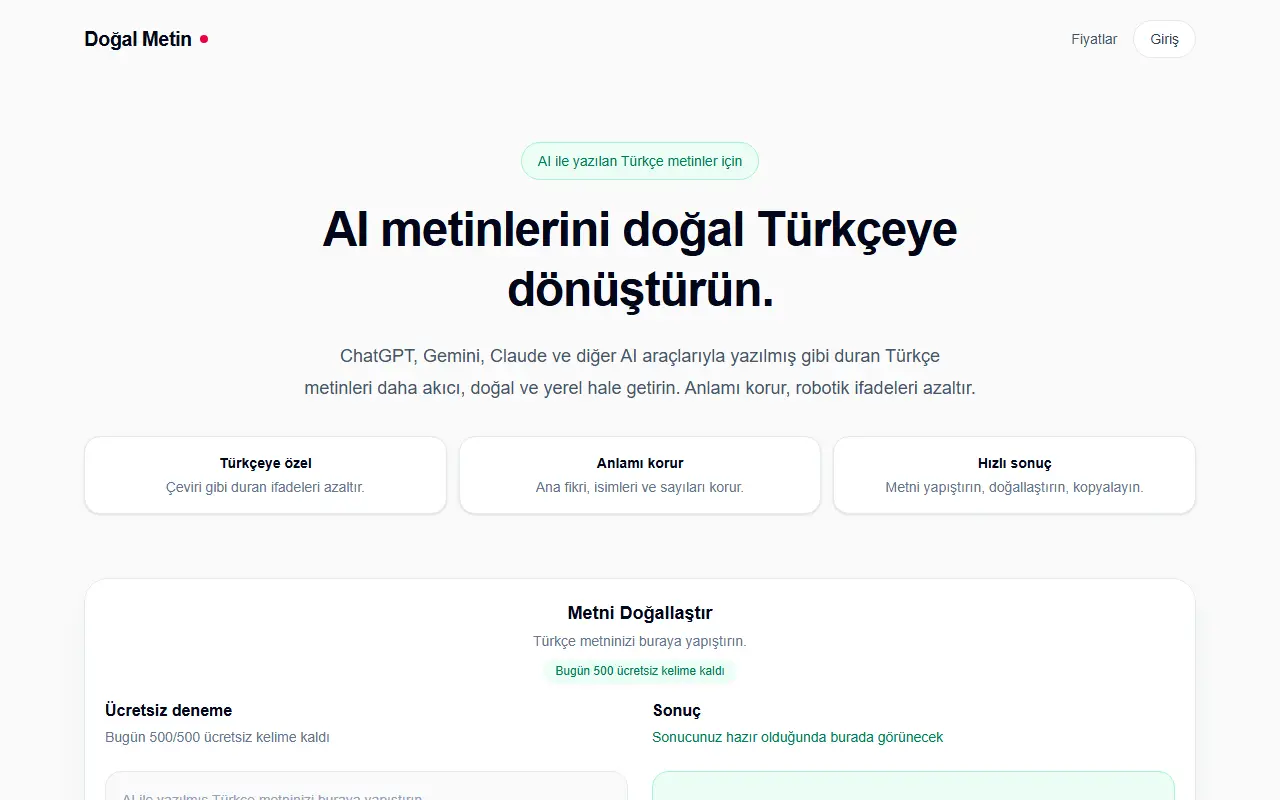 Dogal Metin