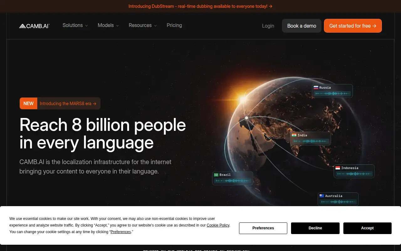 DubStream by CAMB.AI