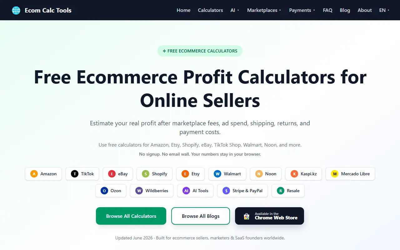 Ecom Calc Tools