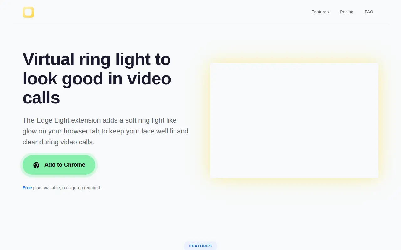 Edge Light for video calls