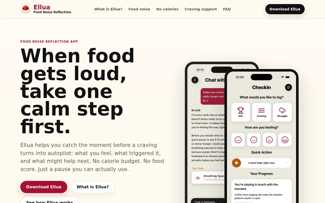 Ellua: Stop the Food Noise