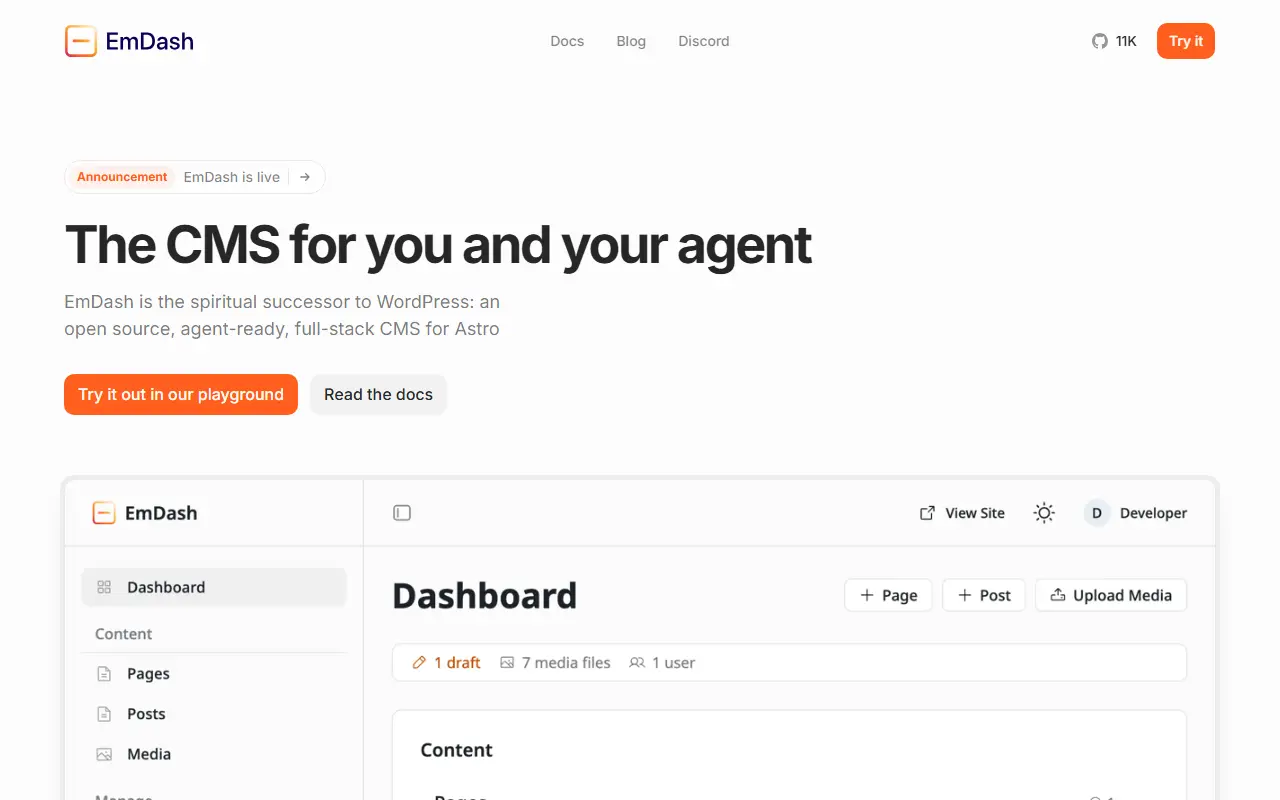 EmDash CMS