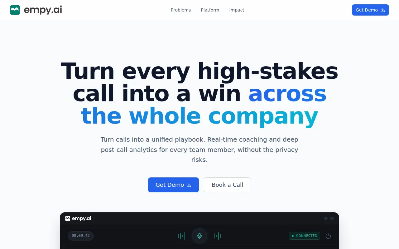 Empy.ai - AI coach for zoom meetings