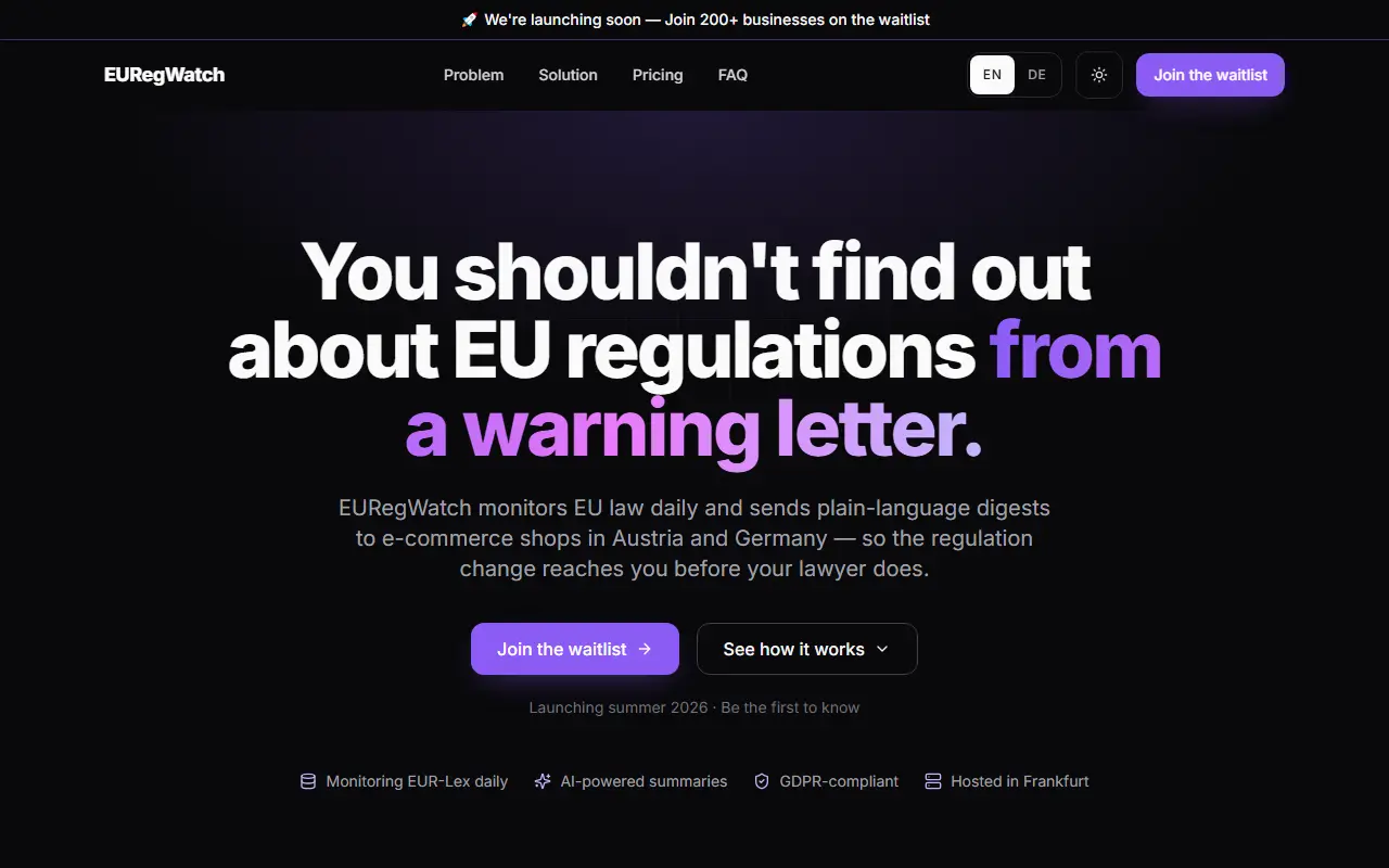 EURegWatch