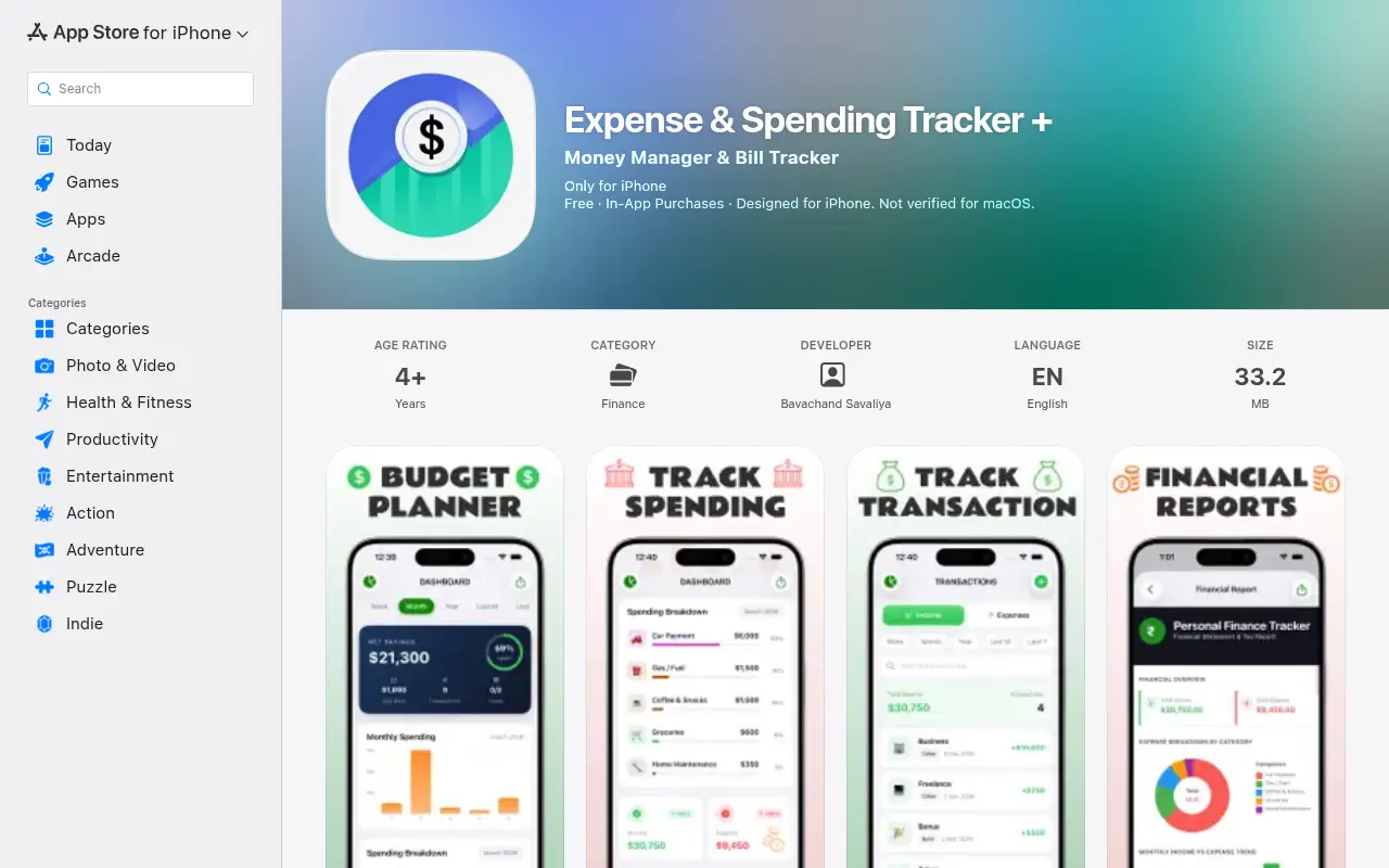 Expense & Spending Tracker