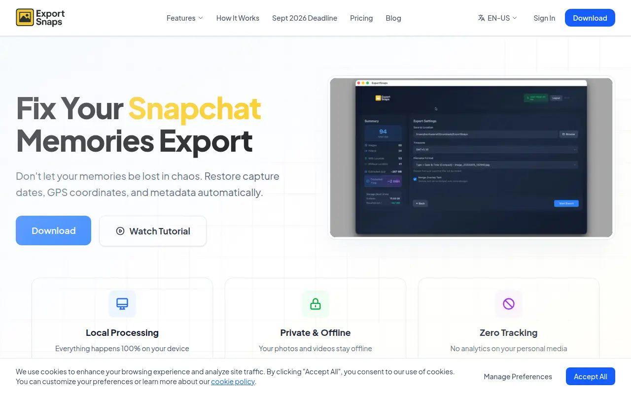 Export Snaps