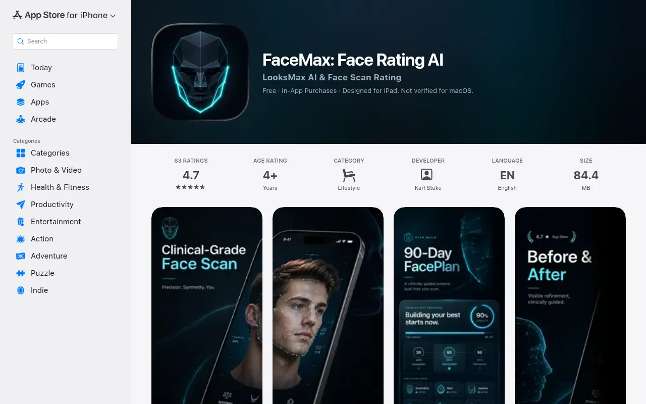 FaceMax Ai Face rating + Plam