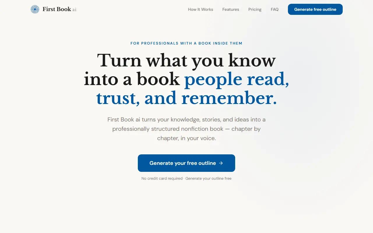 First Book ai