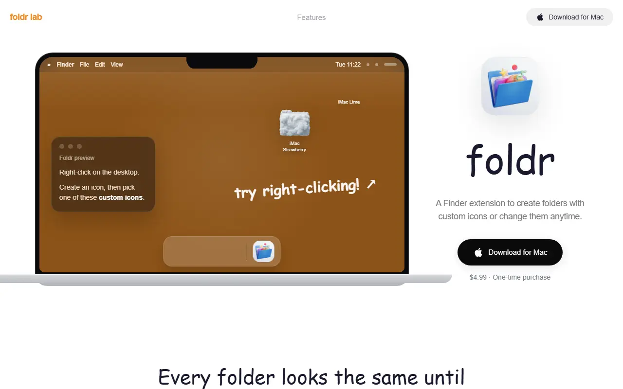 Foldr for MacOS