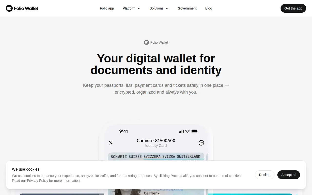 Folio Wallet App