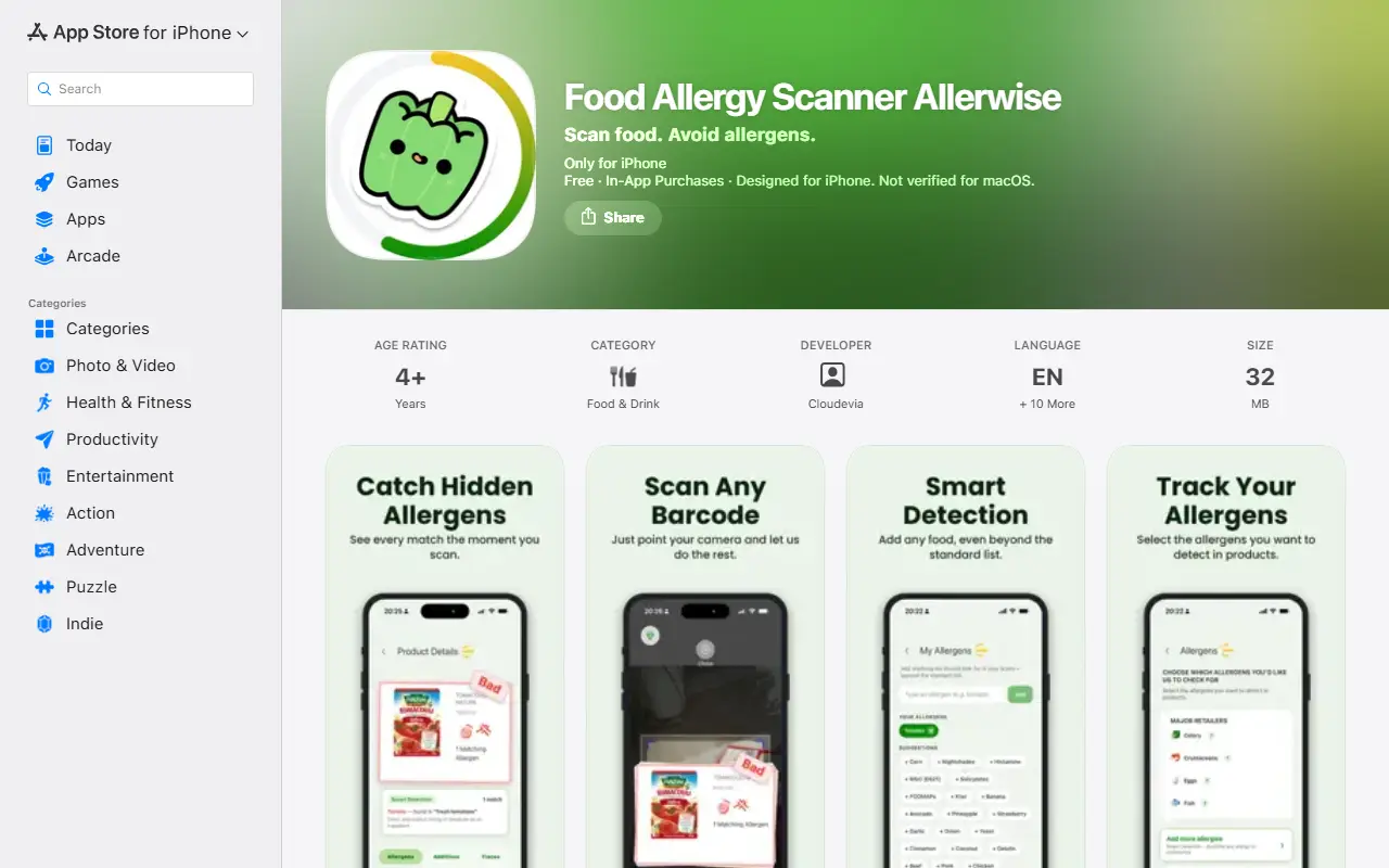 Food Allergy Scanner Allerwise