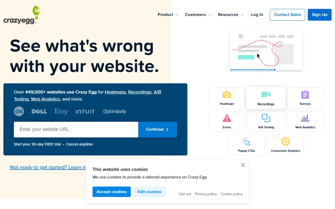 Free Web Analytics by Crazy Egg