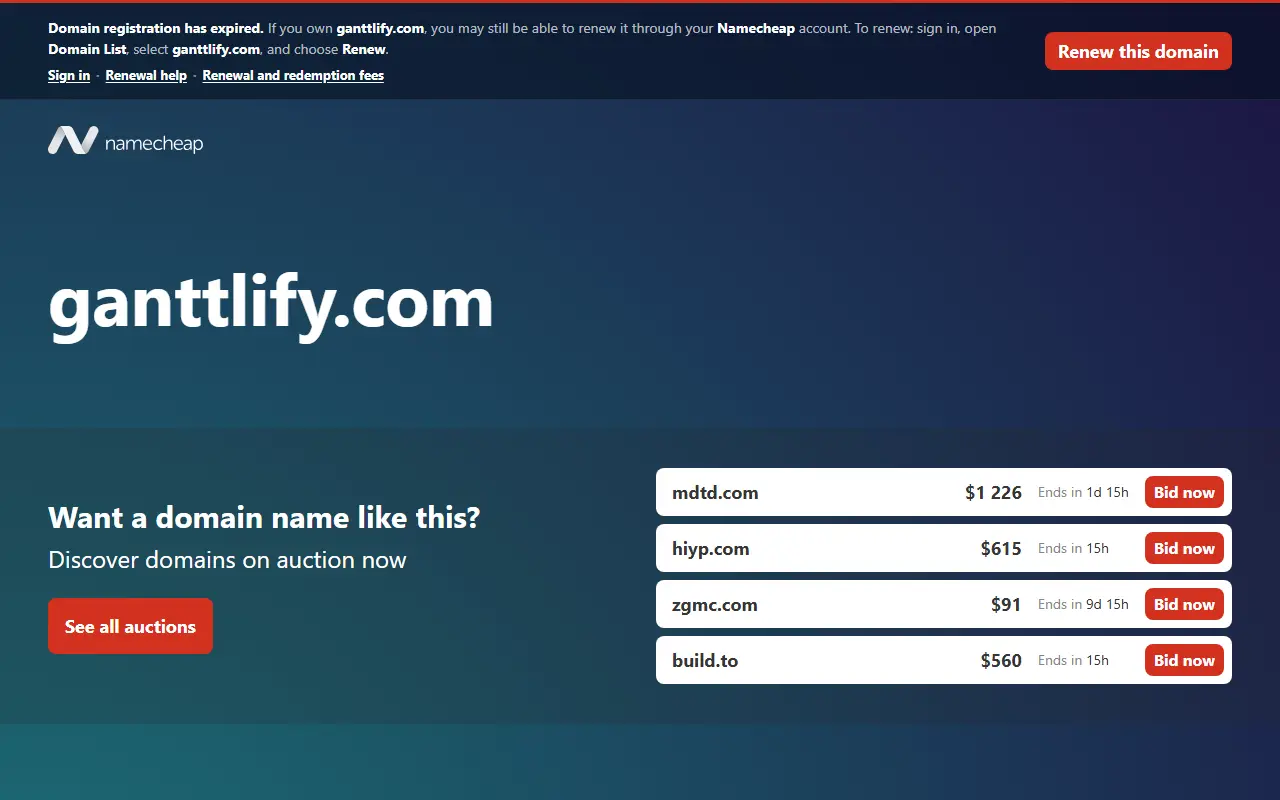 ganttLify