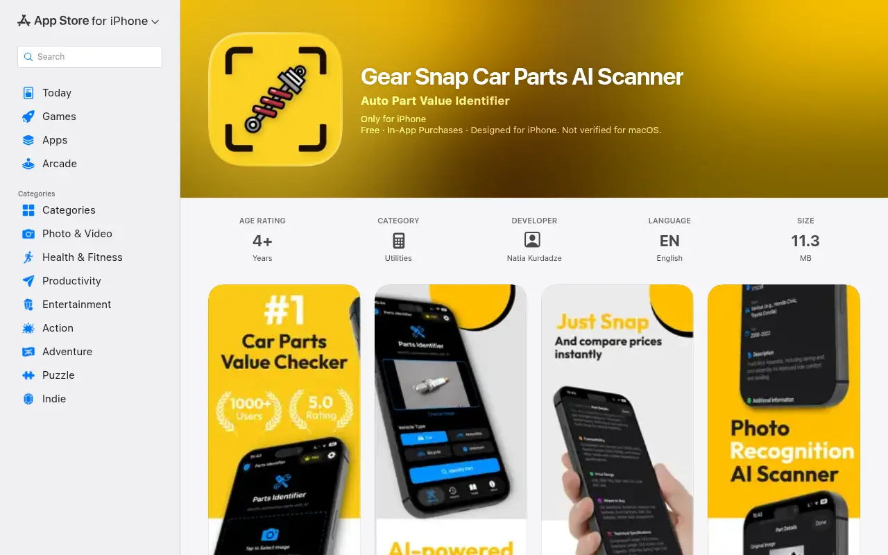 Gear Snap: Car Parts AI Scanner