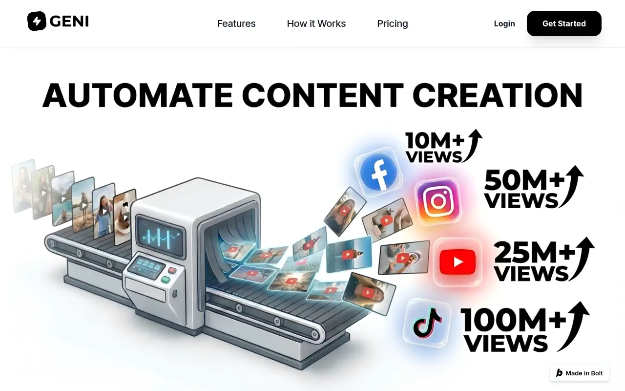 Geni: #1 AI Faceless Video Generator