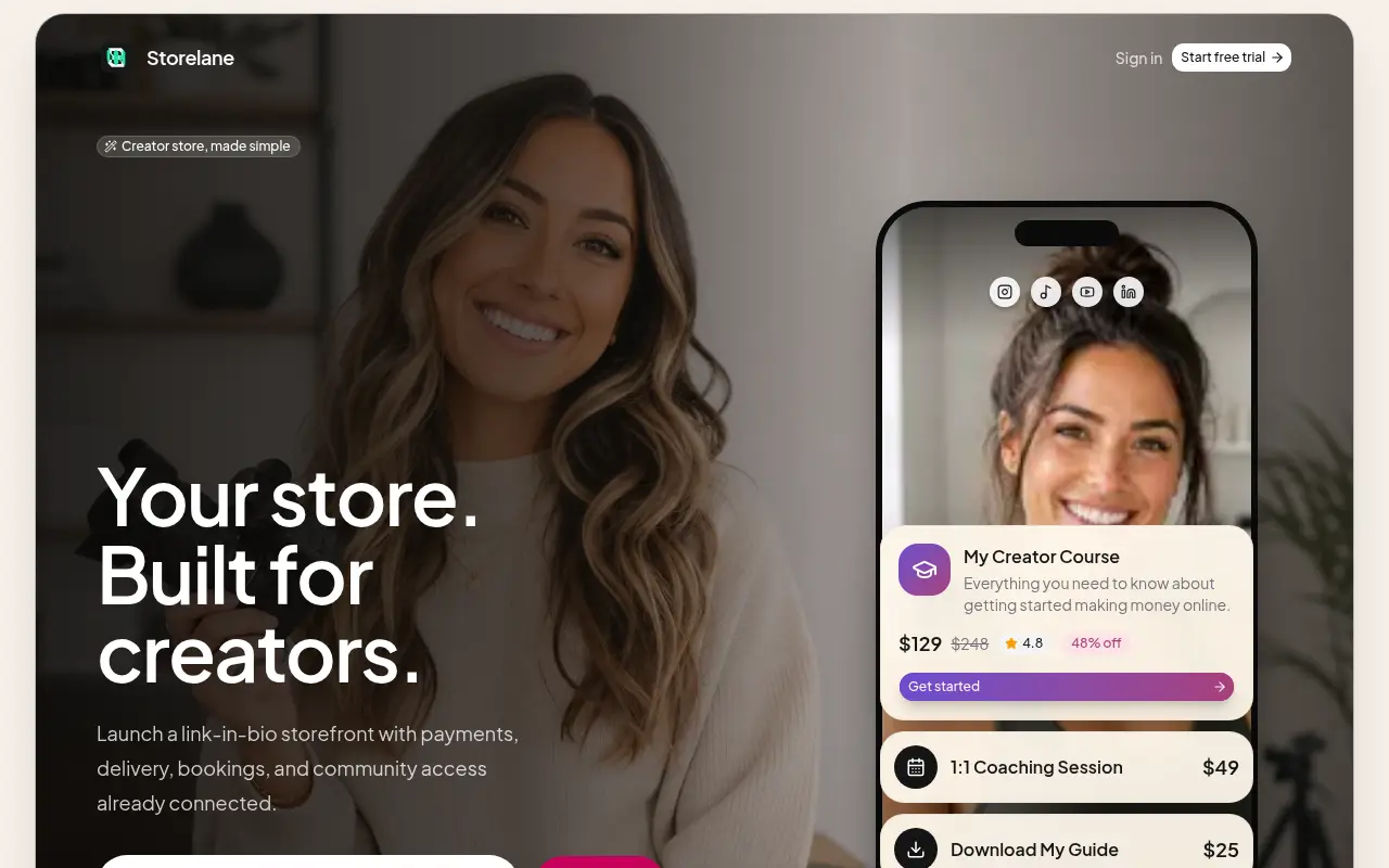 Get Store lane