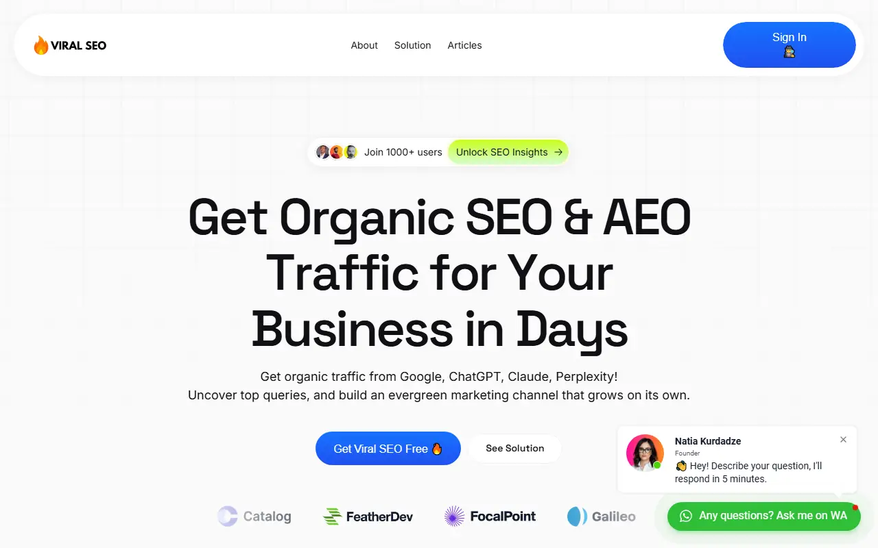 GetViralSEO.com - Get Organic SEO & AEO Traffic for Your Business