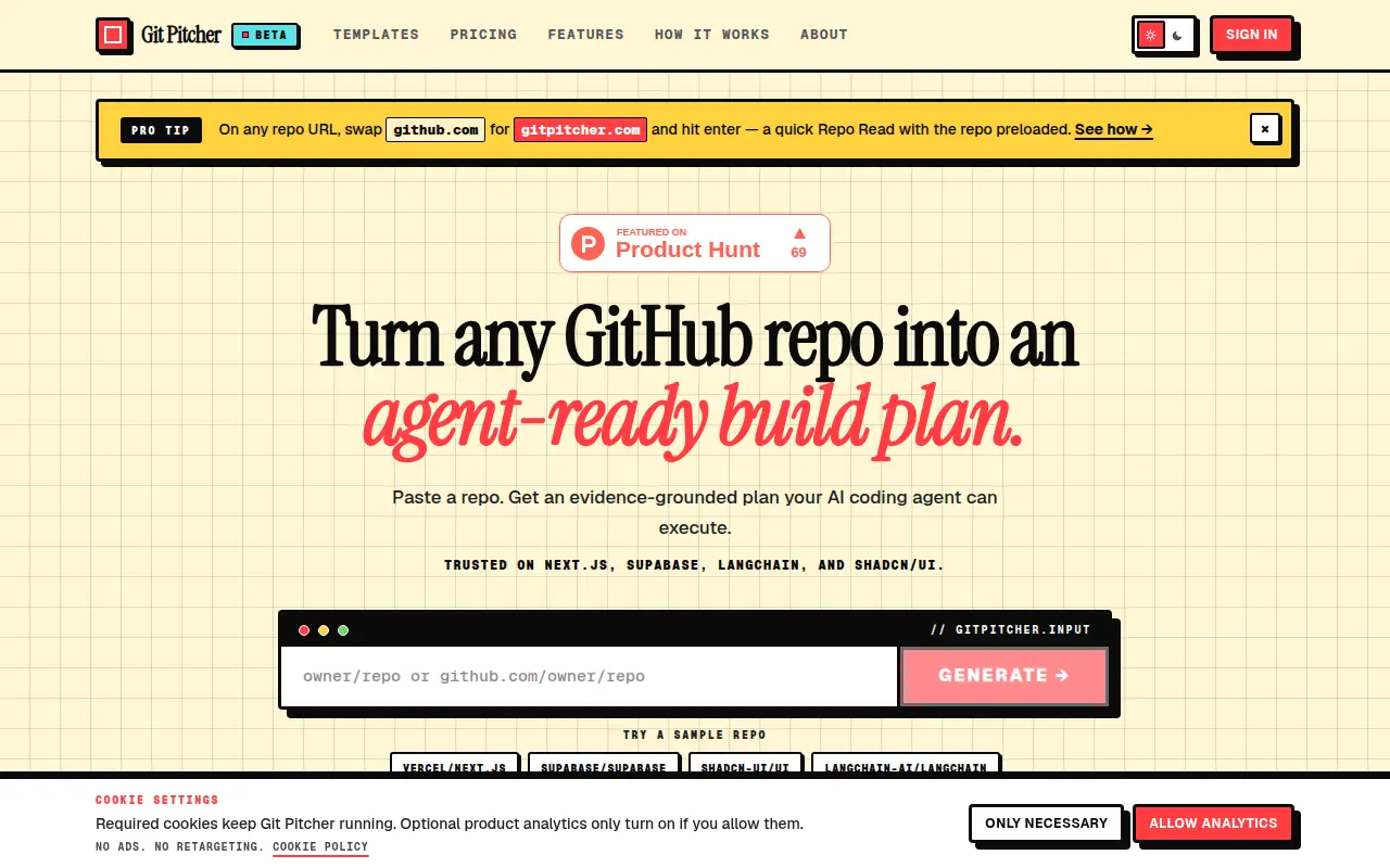 Git Pitcher