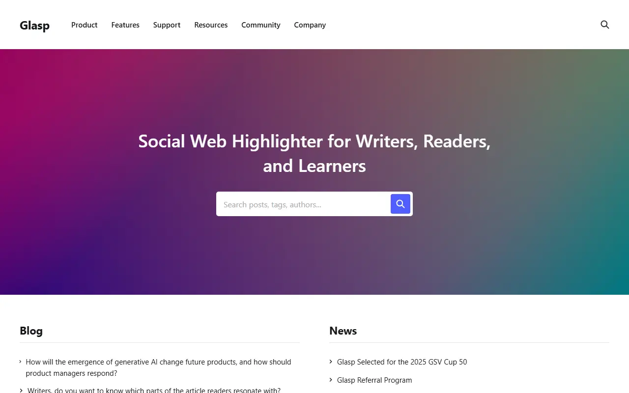 Glasp: Seamless Key Highlights to Notion