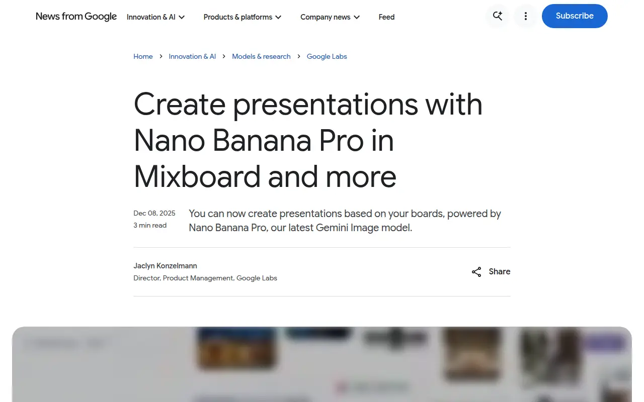 Google Mixboard 2.0