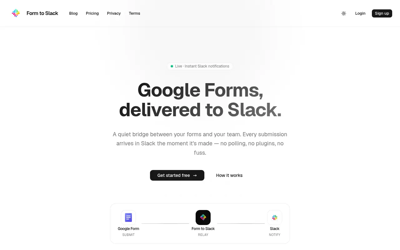 GoogleFormToSlack