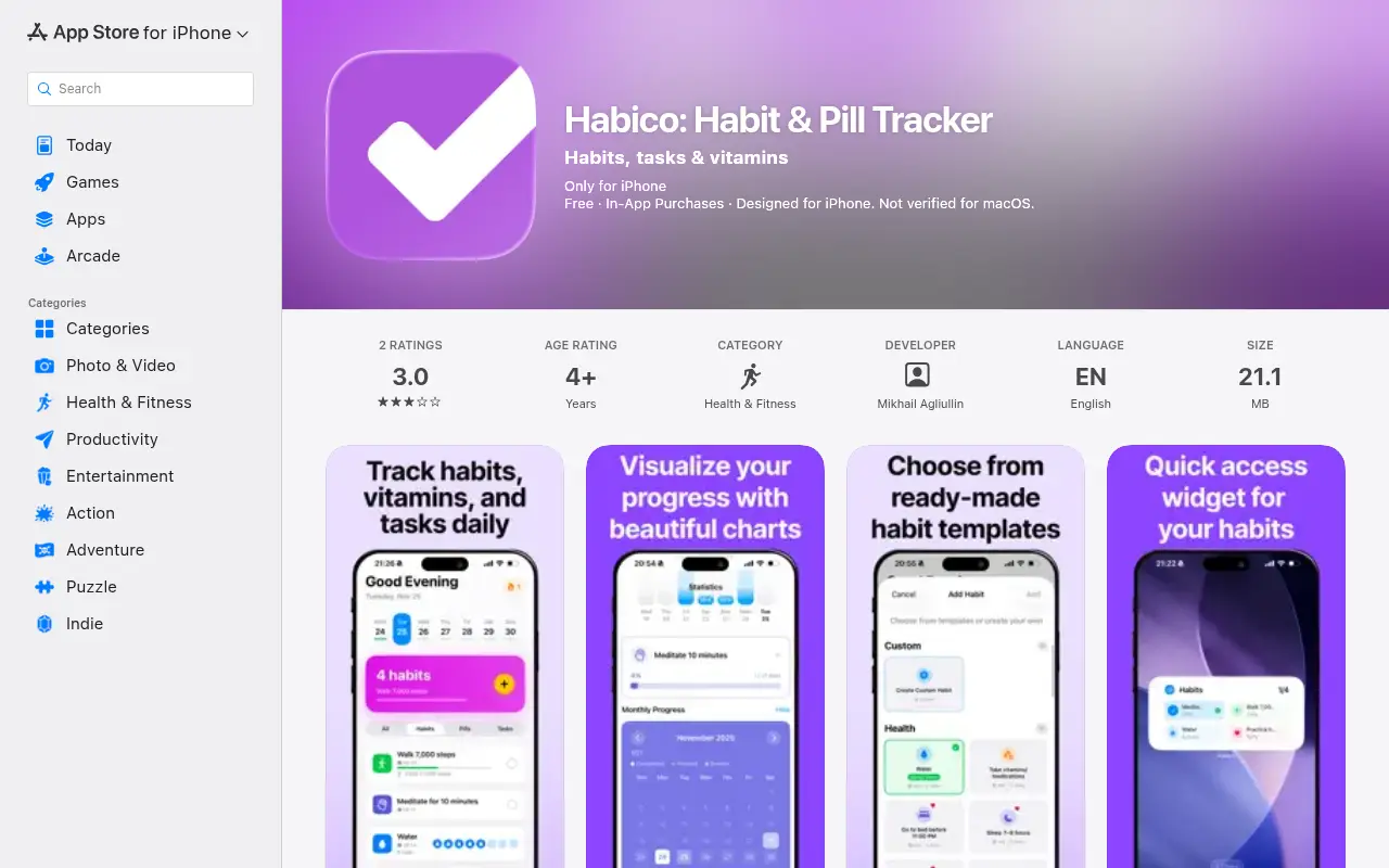 Habico: Habits & Tasks tracker
