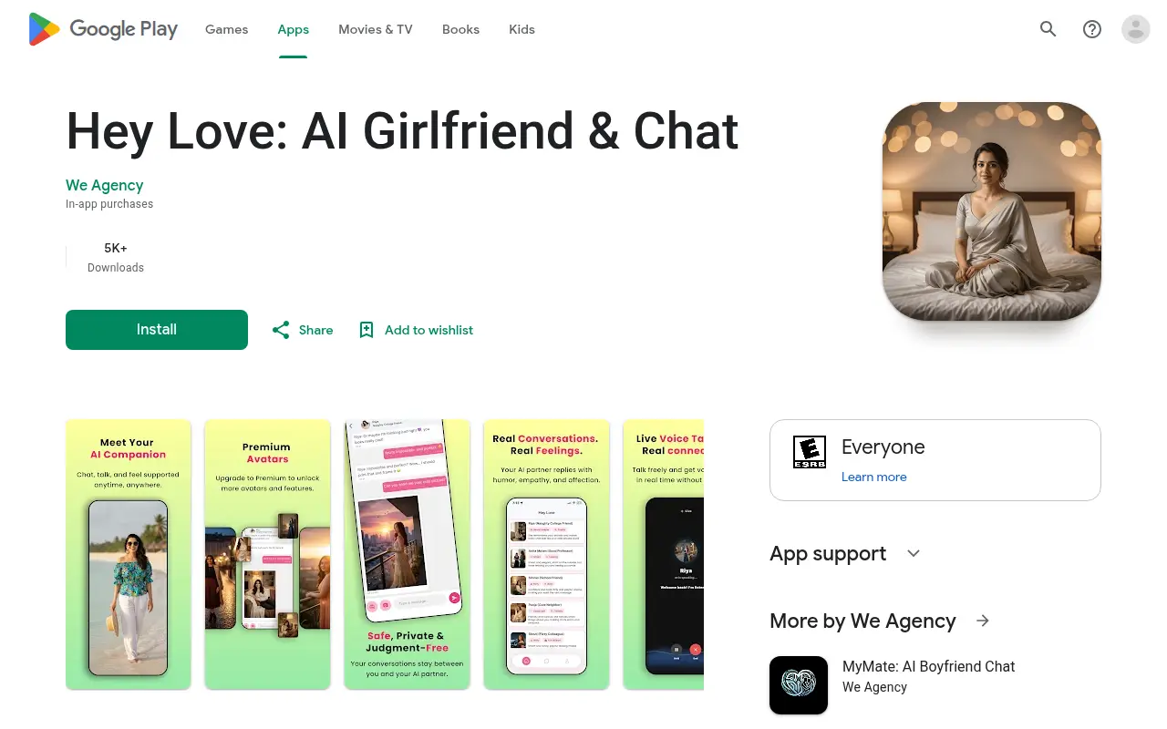 Hey Love AI Girlfriend