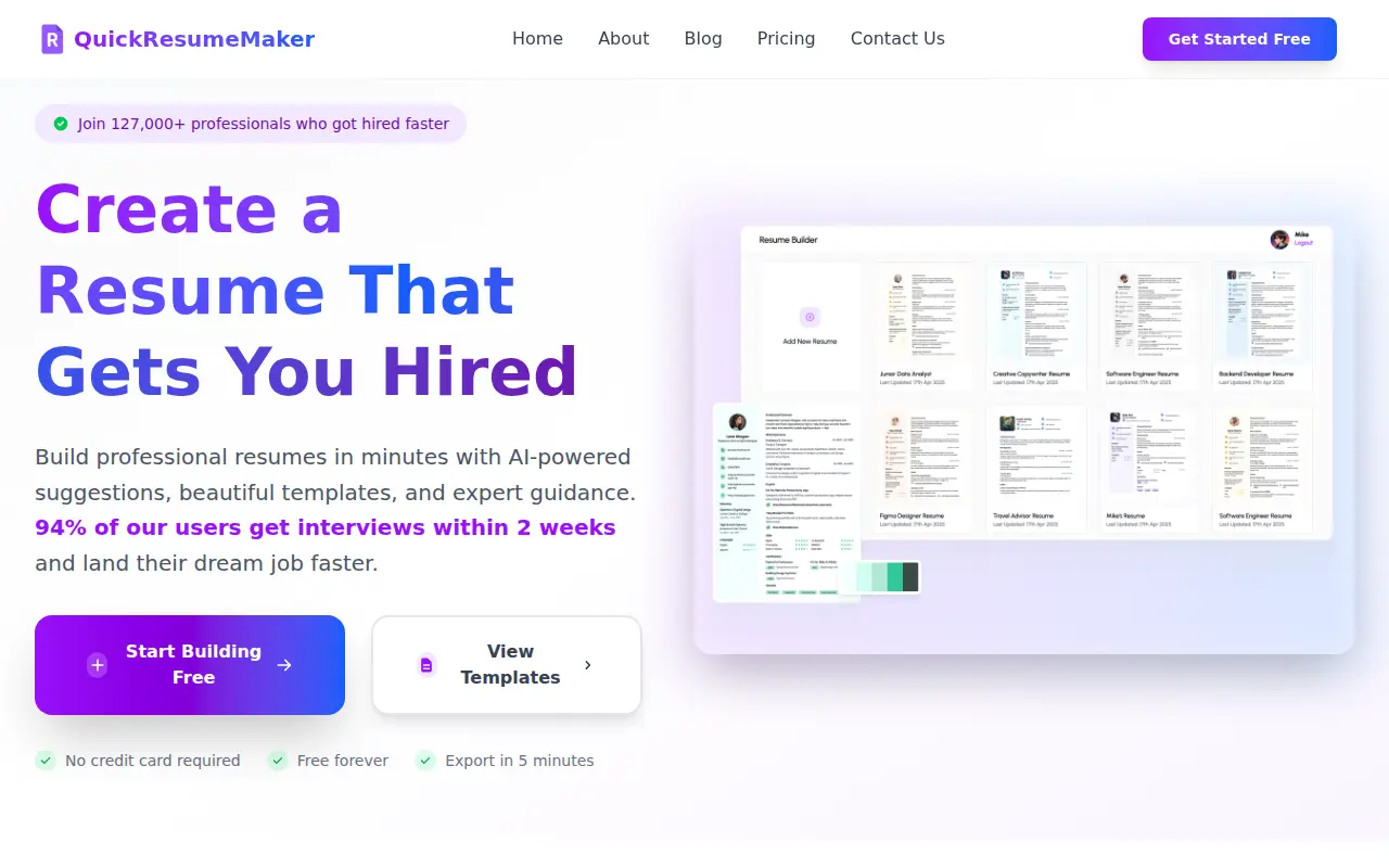 https://quickresumemaker.com/
