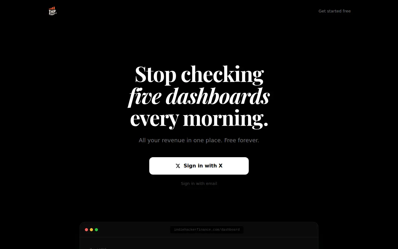 Indie Hacker Finance
