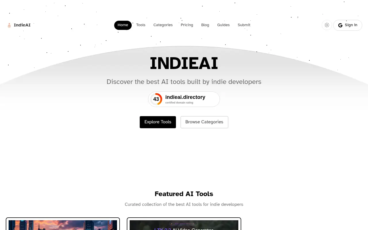 IndieAI Directory