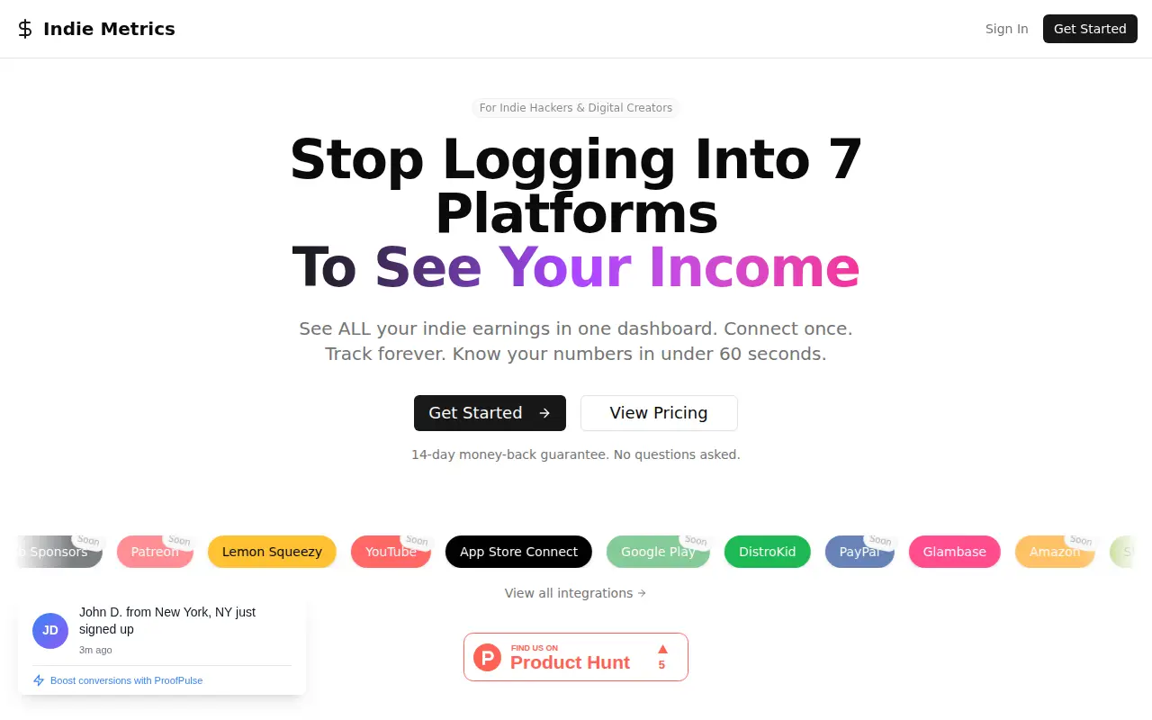 IndieMetrics
