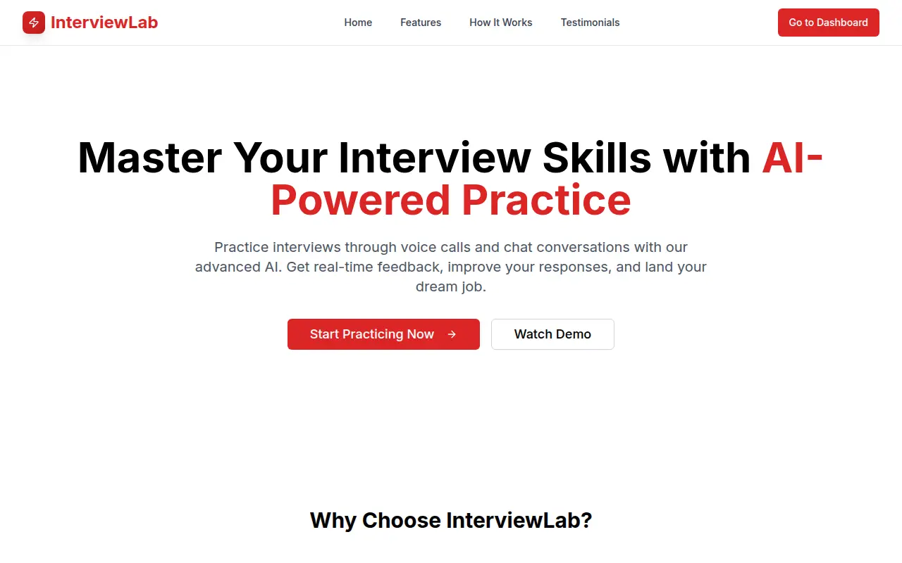 Interview Lab : AI Interview Coach