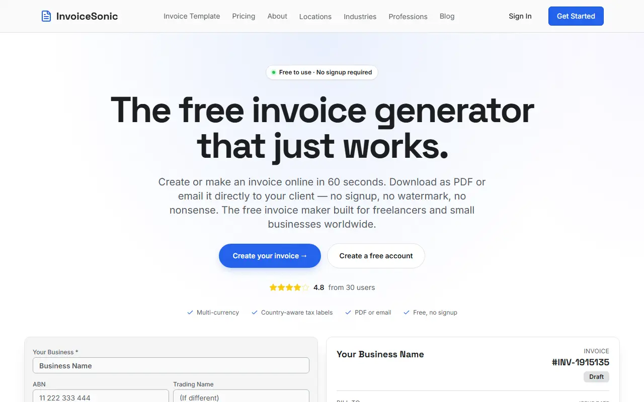 InvoiceSonic