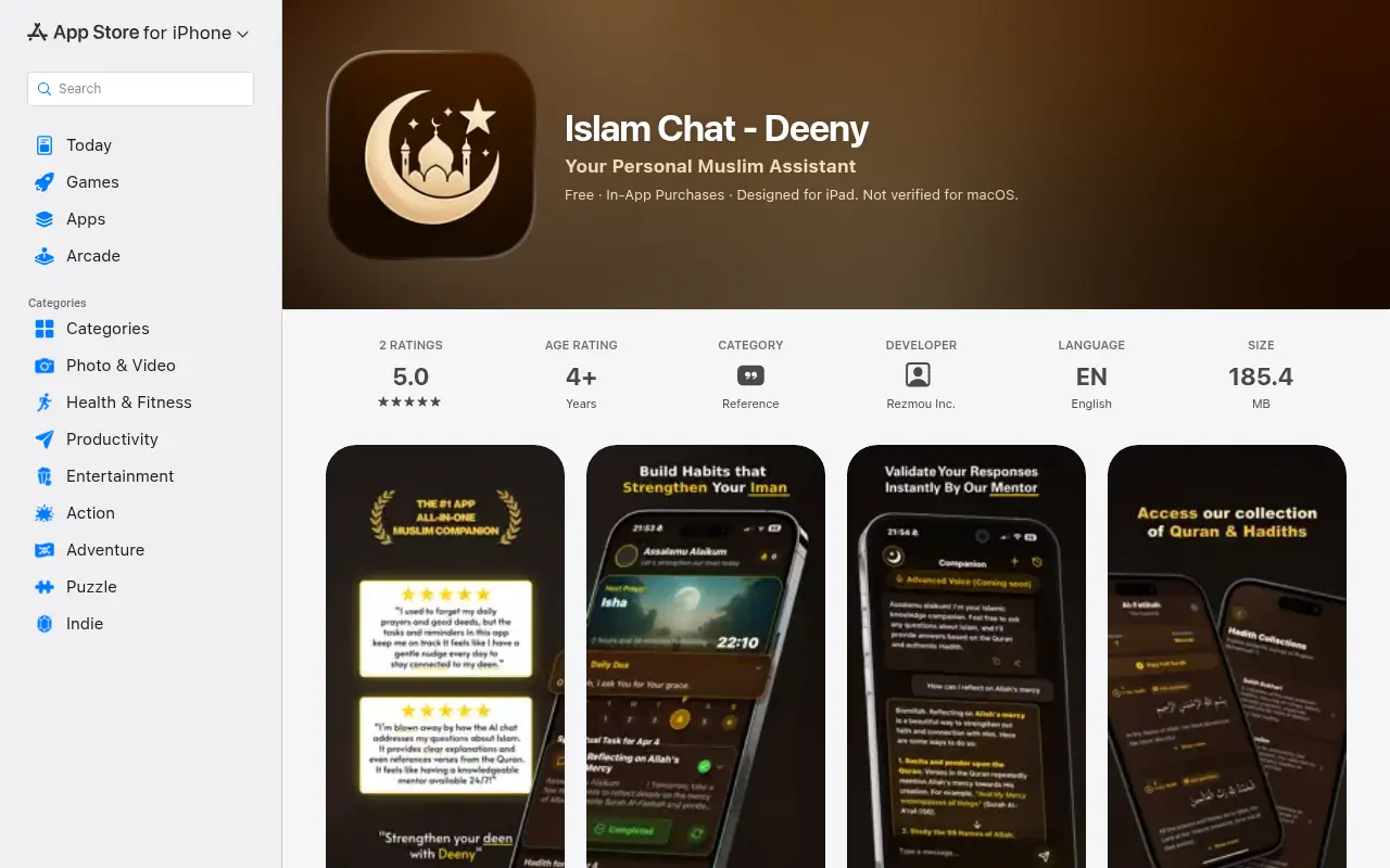 Islamic AI Companion - Deeny