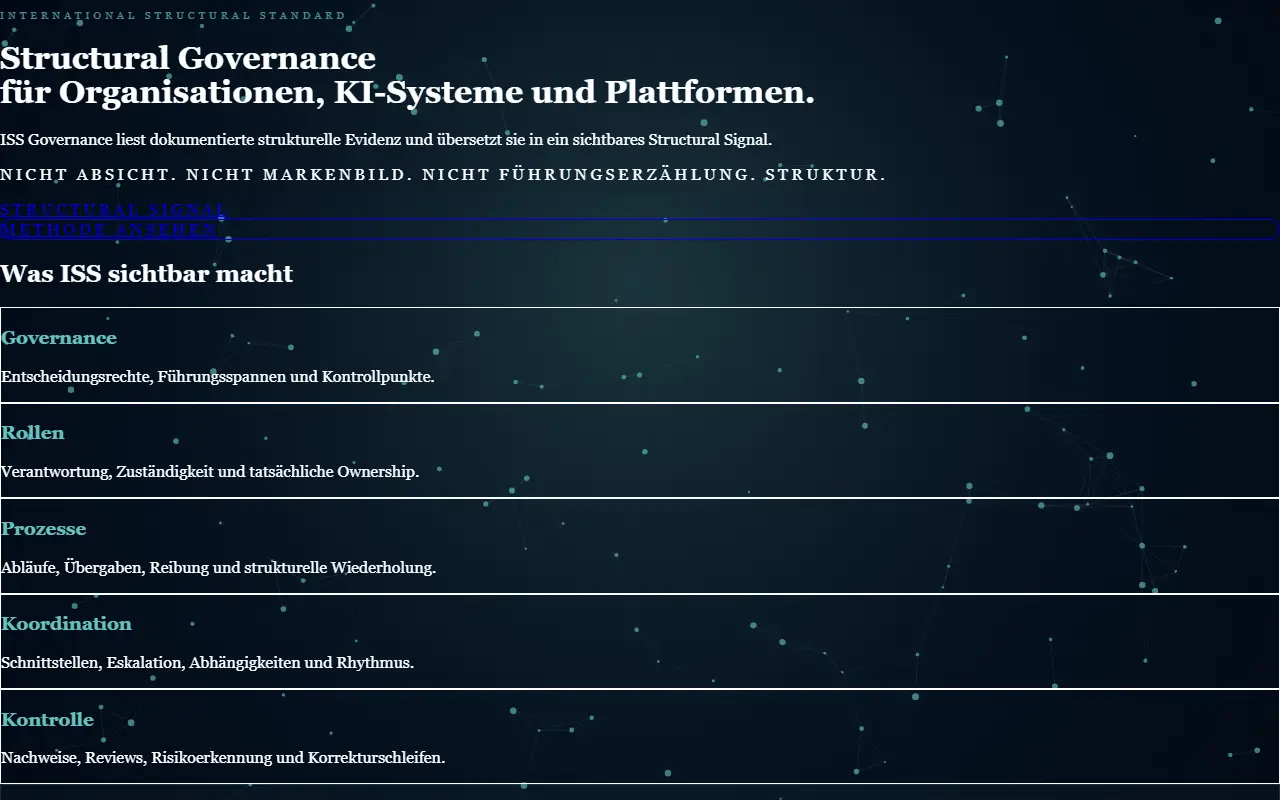 ISS GOVERNANCE