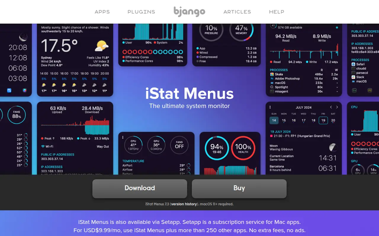 iStat Menus 7