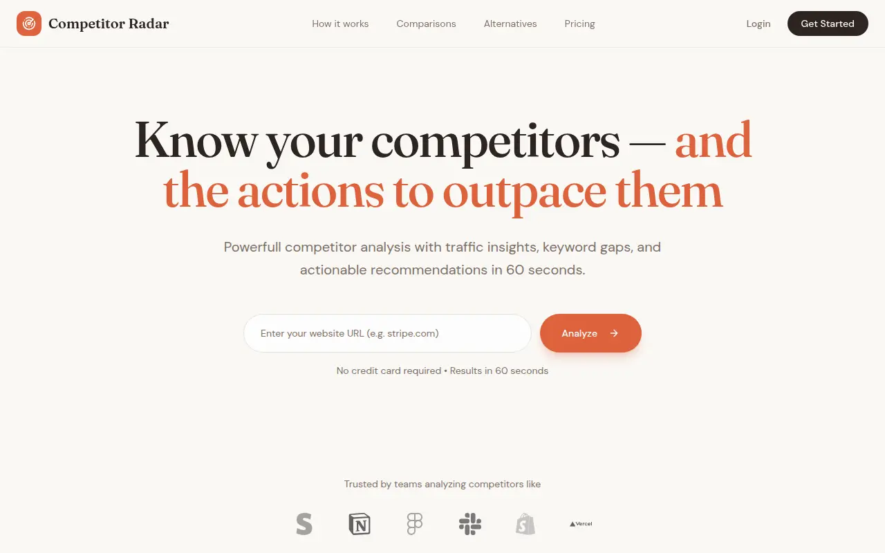 Know Your Competitor