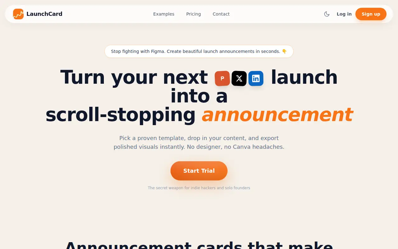 Launch Card