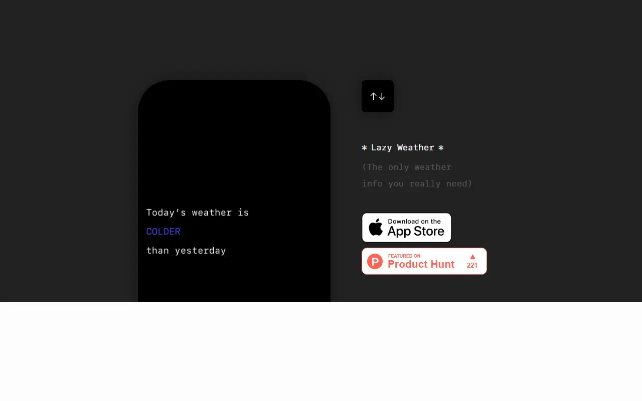 Lazy Weather app