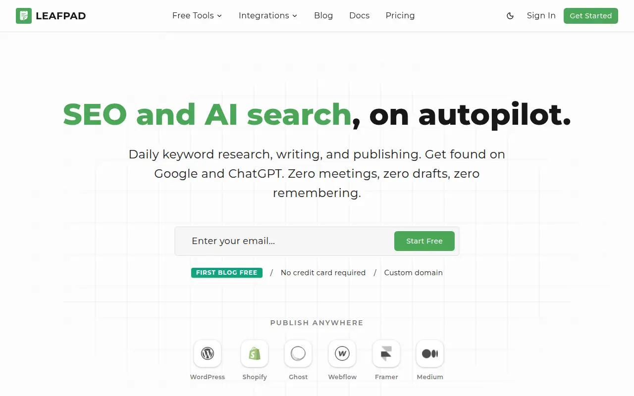 Leafpad io