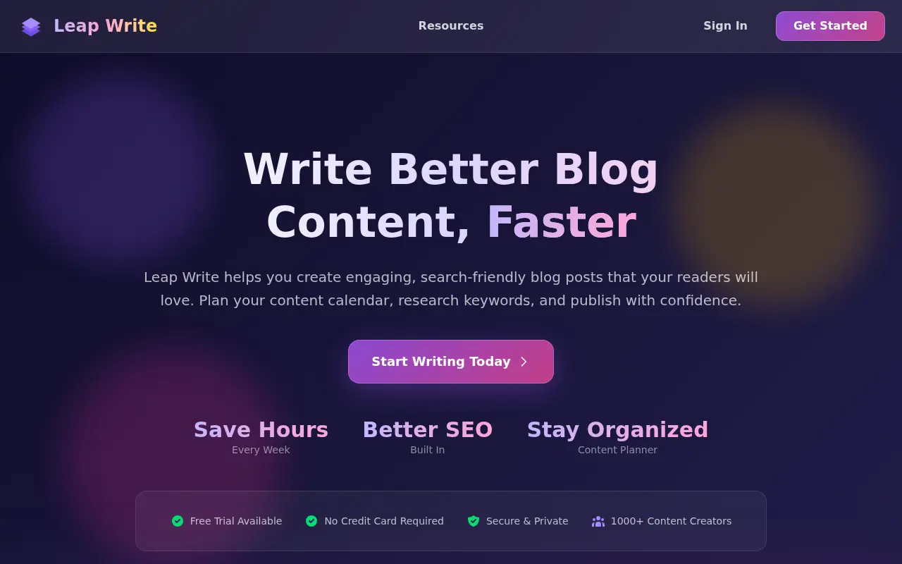 Leap Write