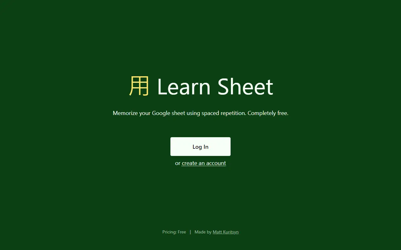 Learn Sheet