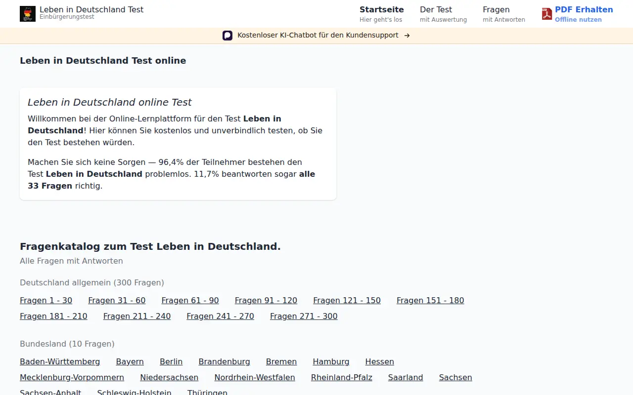 Leben In Deutschland Test