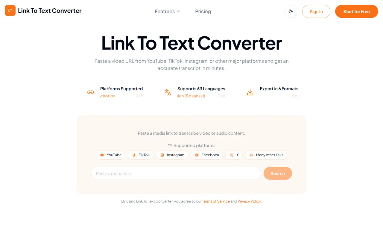 LinkToTextConverter