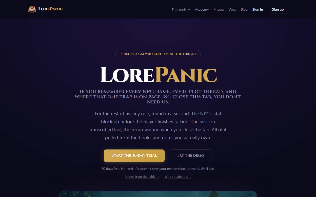 LorePanic