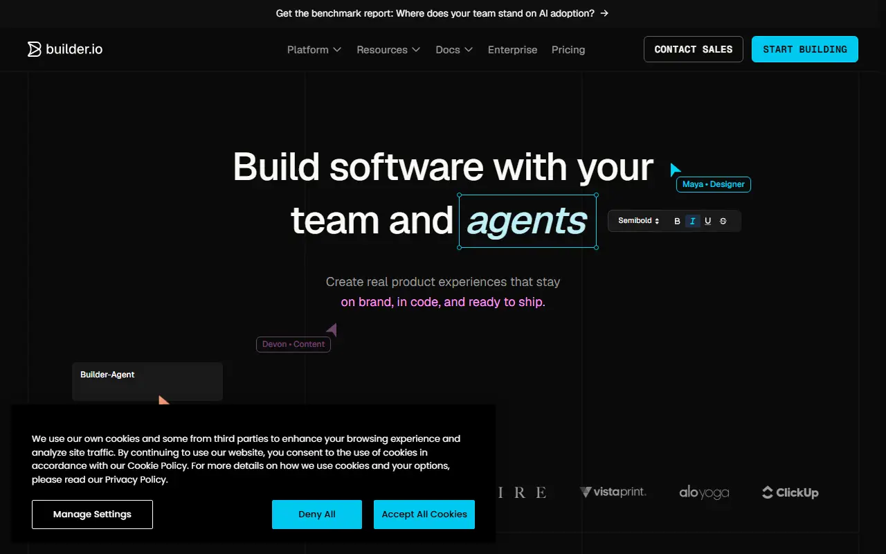 Lovable + Builder.io