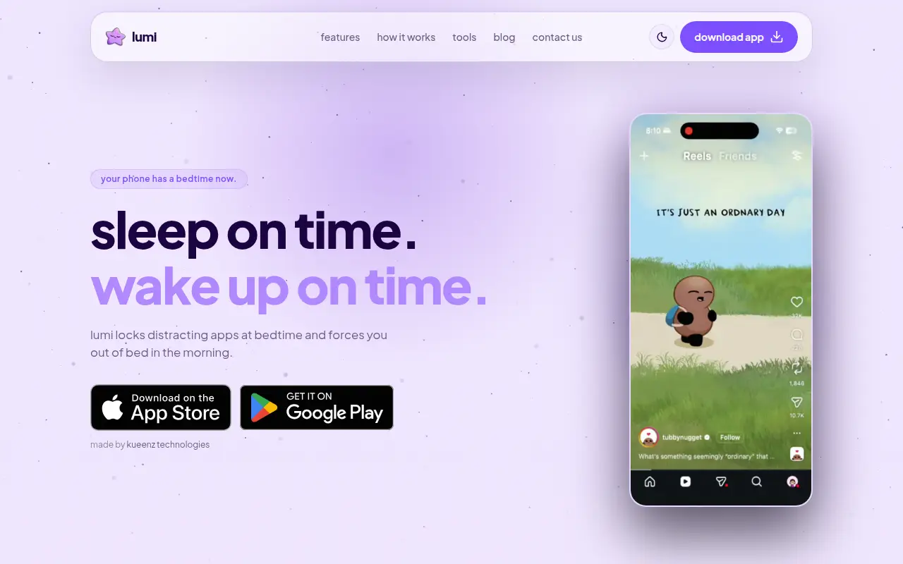 lumi - sleep lock & alarm